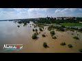 26.05.2019  Fala kulminacyjna przepływająca przez Sandomierz  ok godz. 13.30 - video z drona